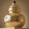 Brass_Garbo_macro_close-up_202607151110 (1) Heritage Pure Brass Navratri Garbo (7 Inches / 450g) – Hand-Perforated "Jay Ambe" Design with Dome Lid