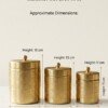 Brass_storage_canister_dimension…_202607232055 Luxury Handcrafted Pure Brass Kitchen Canister Jars (Set of 3 - Small, Medium, Large) – Matte Gold Finish with Traditional Geometric Relief Engravings & Ball Knob Lids