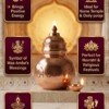 Pure Copper Navratri Garbo (7 Inches / 450g) – Fine Hand-Perforated Jaali Design with Dome Lid