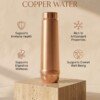 Make_3_4_without_change_2K_202607212240 Royal Dual-Texture Pure Copper Water Bottle (1 Liter) – Smooth Brushed Body with Hammered Base