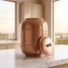 make_it_1_1_202607131343 (2) Satin-Brushed & Hand-Hammered Pure Copper Water Dispenser Tank (14 Liters)