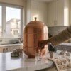 make_it_1_1_202607131343 (4) Satin-Brushed & Hand-Hammered Pure Copper Water Dispenser Tank (14 Liters)