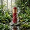 make_it_1_1_202607141210 (3) Royal Matte Crimson Red Pure Copper Water Bottle (1 Liter) – Brushed Copper Accent Band