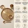 make_it_3_4_202607240037 (1) Authentic Handcrafted Pure Kansa Dinner Thali Set (11 Inches / 27.94 cm) – 6-Piece Royal Bell Metal Set with Sacred Tree of Life (Kalpavriksha) Engraving (1 Thali, 1 Curry Bowl, 1 Sweet/Chutney Bowl, 1 Glass, 1 Spoon)