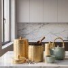 make_it_3_4_2K_202607232044 (2) Luxury Handcrafted Pure Brass Kitchen Canister Jars (Set of 3 - Small, Medium, Large) – Matte Gold Finish with Traditional Geometric Relief Engravings & Ball Knob Lids